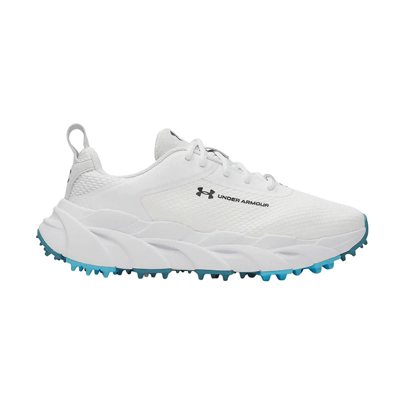 UNDER ARMOUR Halo Hybrid Women's Spikeless Shoes (White/Navy)