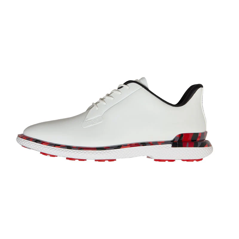 GFORE Gallivan2r Camo Welt Men's Spiked Shoes (Snow/Lava) - Image 2