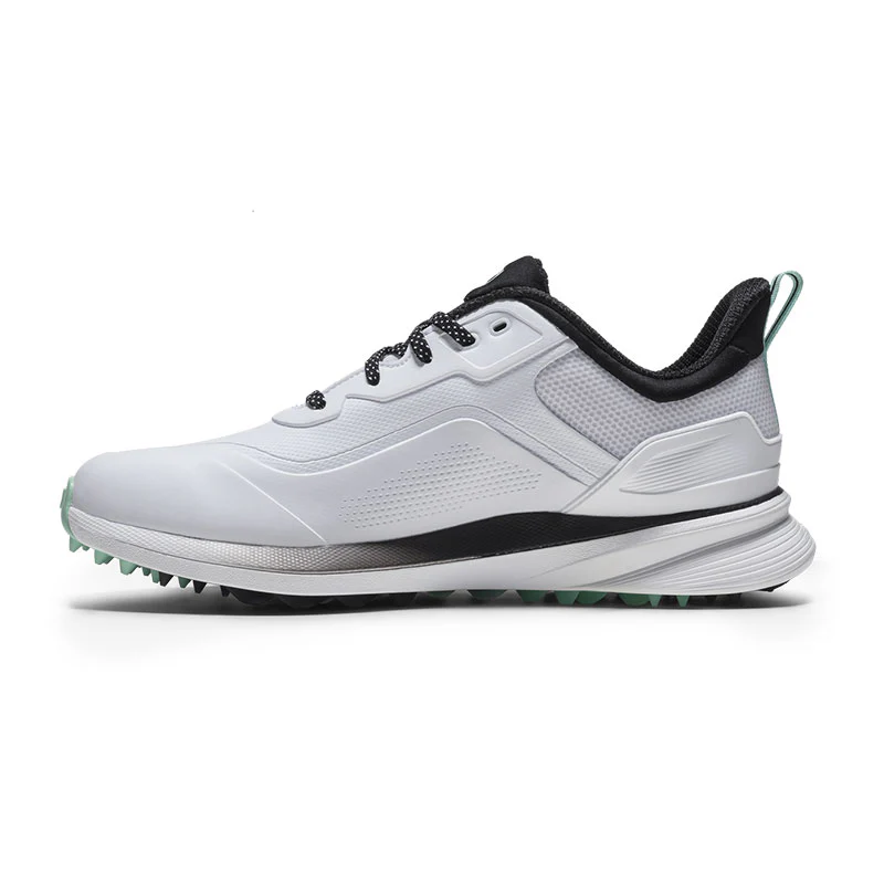 FOOTJOY Pro/SL Men's Spikeless Shoes (White/Black/Green) - Image 2