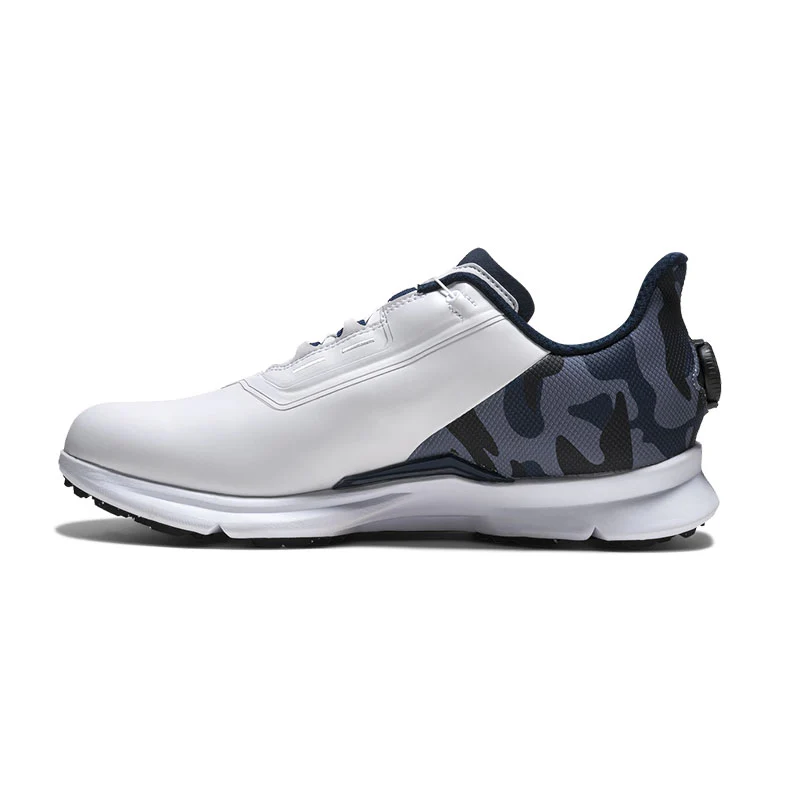 FOOTJOY FJ Fuel BOA Men's Spiked Shoes (White/Blue/Blue) - Image 2