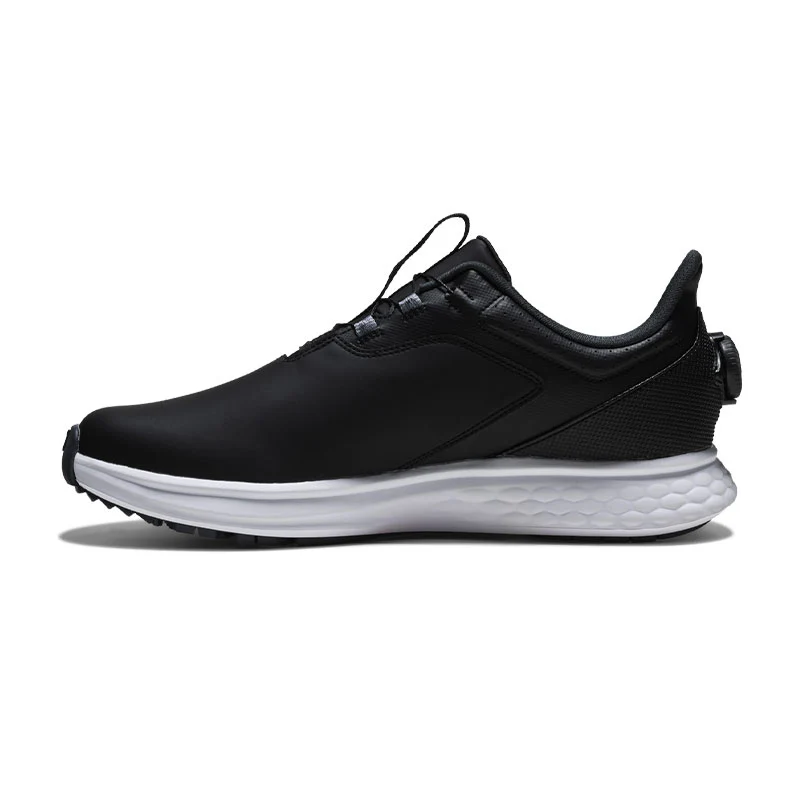 FOOTJOY FJ Pulse Men's BOA Spiked Shoes (Black/Black/White) - Image 2