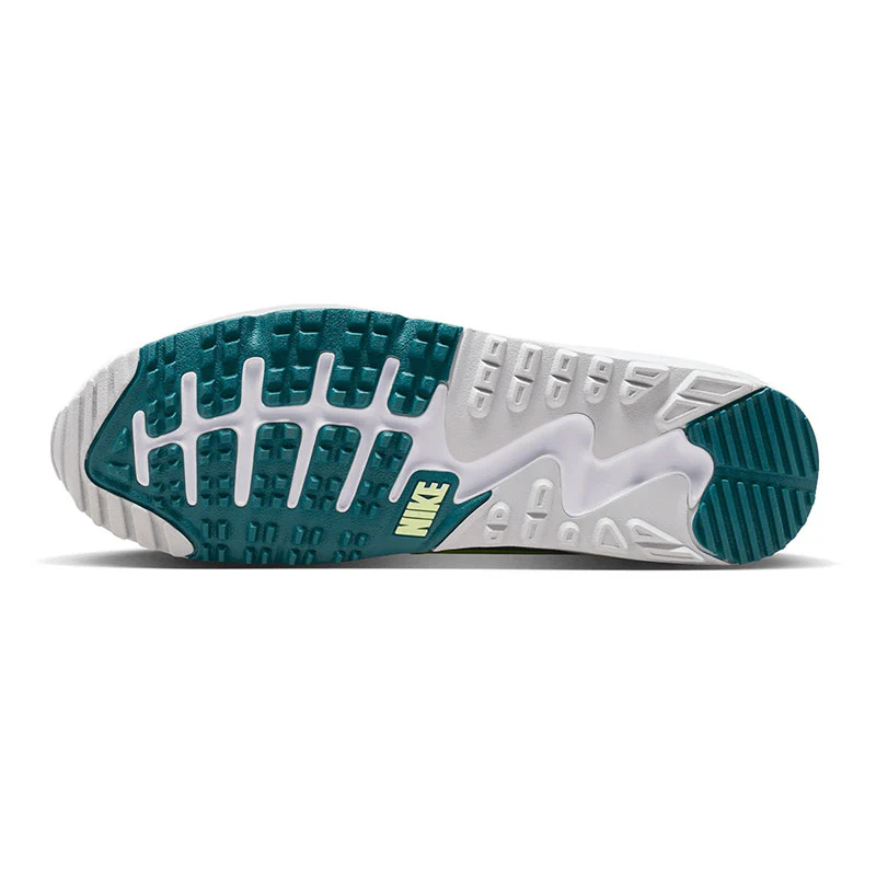 NIKE Air Max 90 G Men's Spikeless Shoes (White/Yellow/Blue) - Image 4