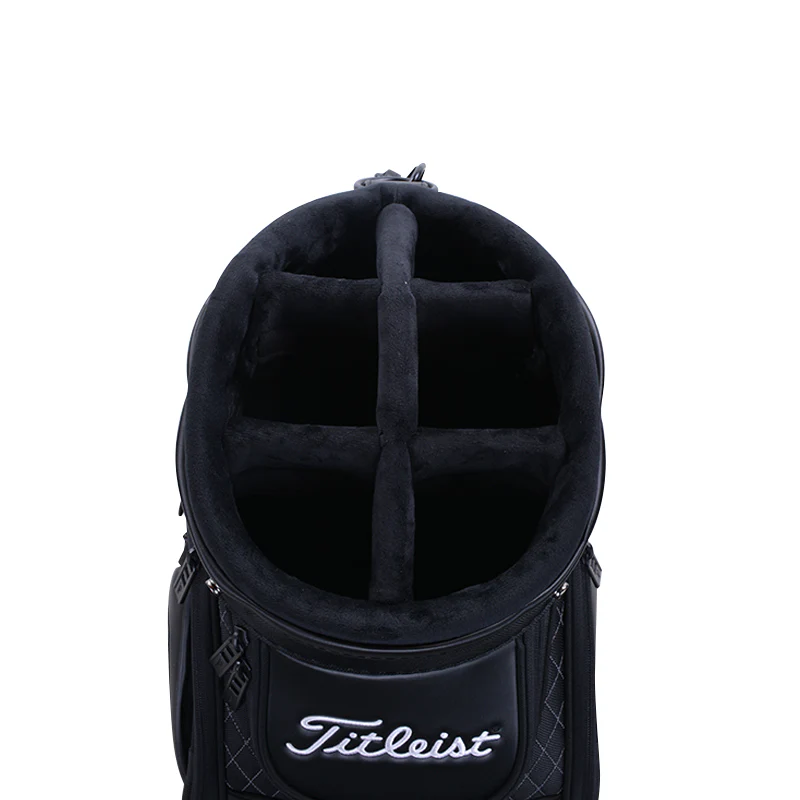 TITLEIST Jet Black Mid Staff Bag (Black/White) - Image 3