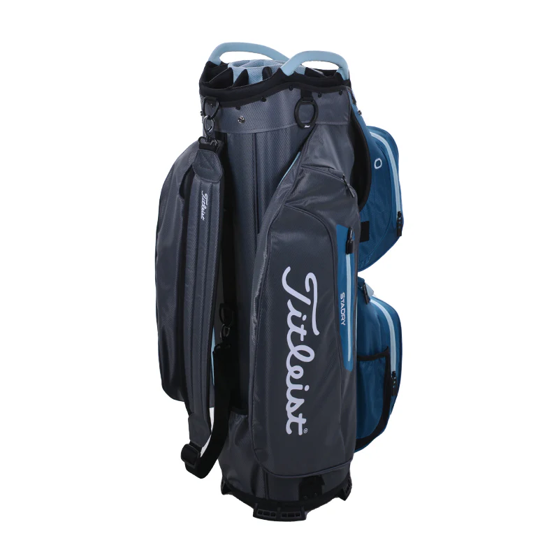 TITLEIST Cart 15 StaDry Cart Bag (Charcoal/Lagoon/Sky) - Image 2
