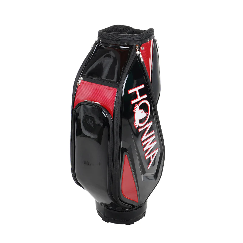HONMA 9" Gear Sports Cart Bag (Black/Red) - Image 2