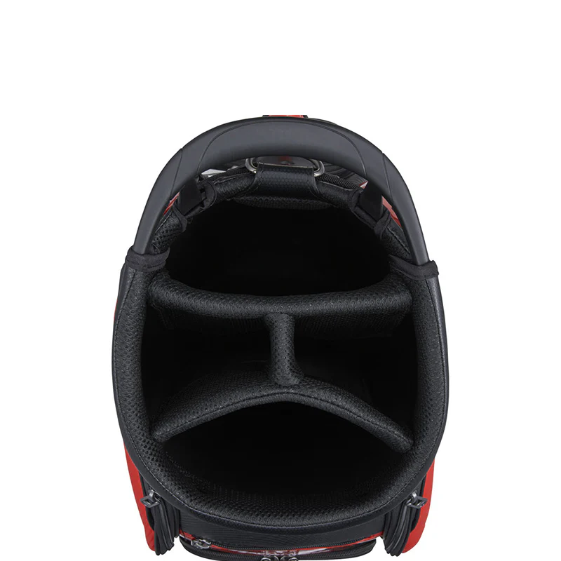 TAYLORMADE 9.5" Auth-Tech Cart Bag (Black/Red) - Image 3