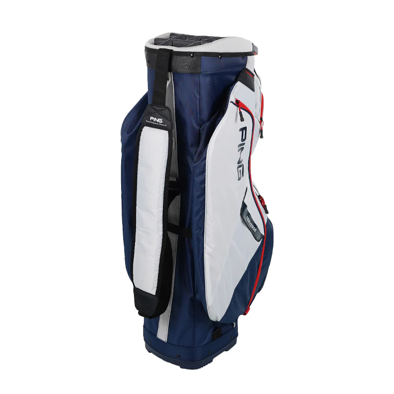 PING Traverse 214 Cart Bag (Platinum/Navy/Red) - Image 2