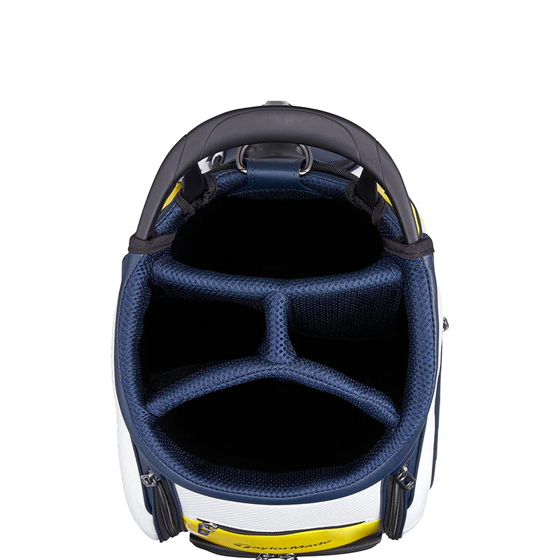 TAYLORMADE 9.5" Auth-Tech Cart Bag (Navy/White/Yellow) - Image 4