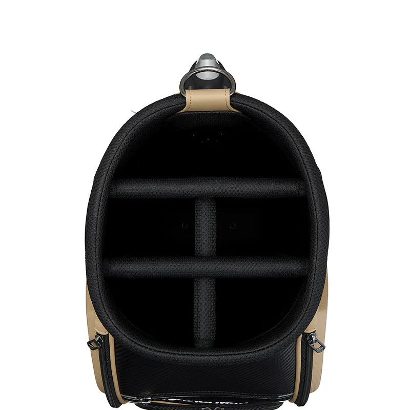 TAYLORMADE 9.5" Auth-Tech Cart Bag (Beige/Black) - Image 3