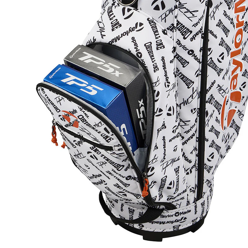 TAYLORMADE 8.5" Icon Graphic Cart Bag (White) - Image 4