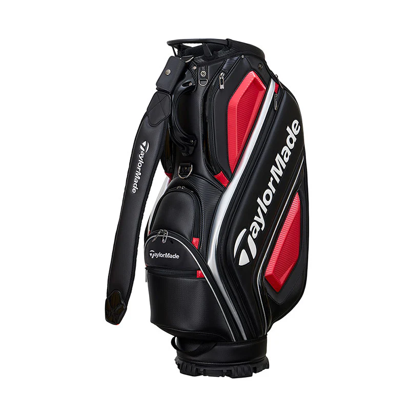 TAYLORMADE 9.5" Auth-Tech Cart Bag (Black/Red)