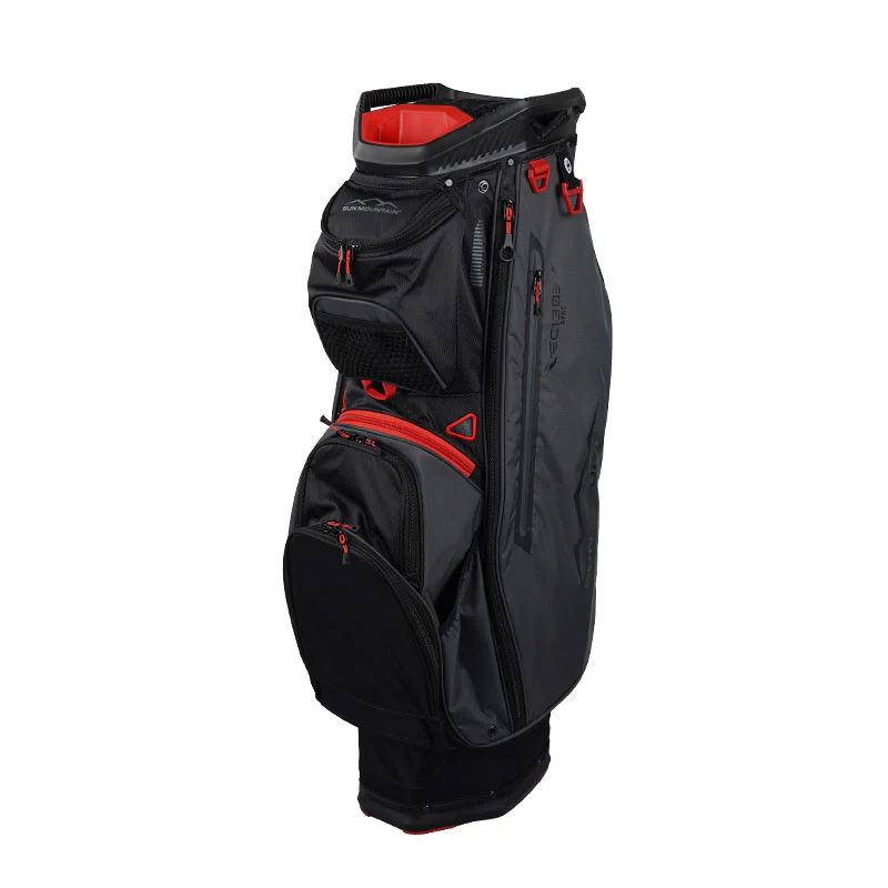 SUN MOUNTAIN 9" C130 Sync Cart Bag (Black/Steel/Red)
