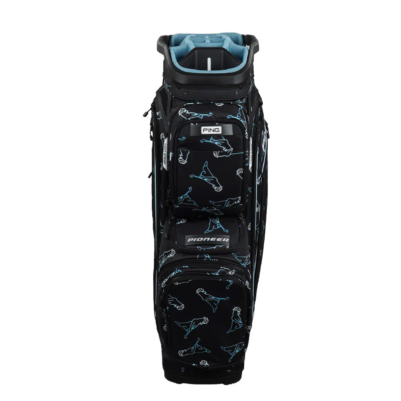 PING Pioneer 244 Cart Bag (Black/Multi) - Image 3