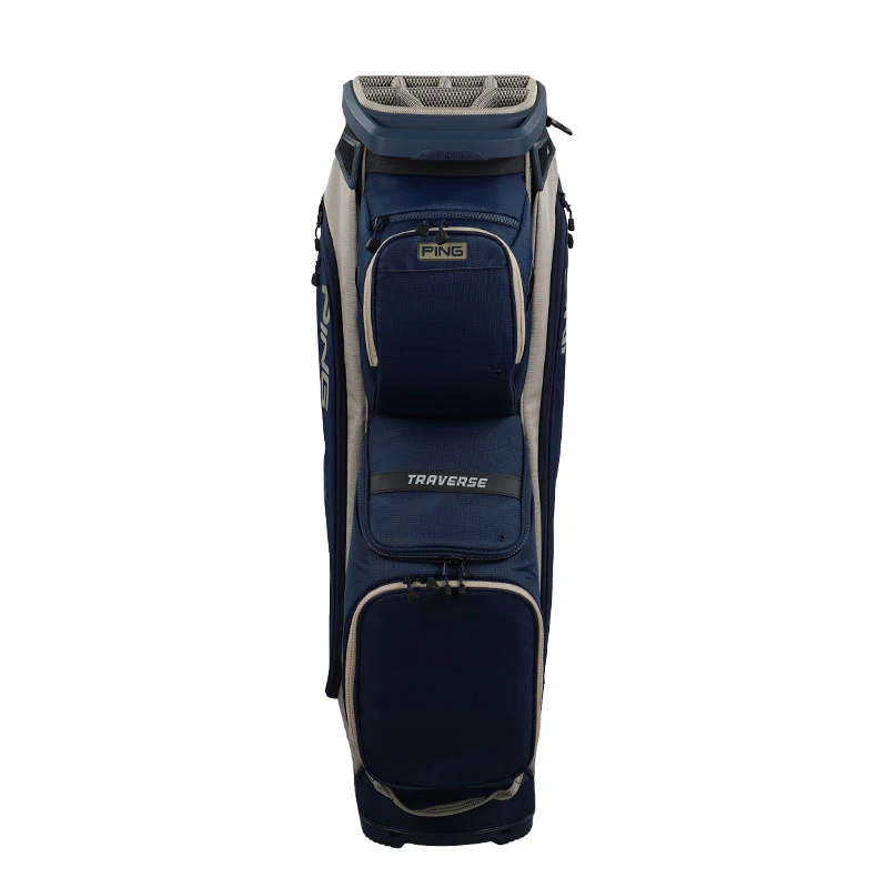 PING Traverse 244 Cart Bag (Navy/Sand/White) - Image 3