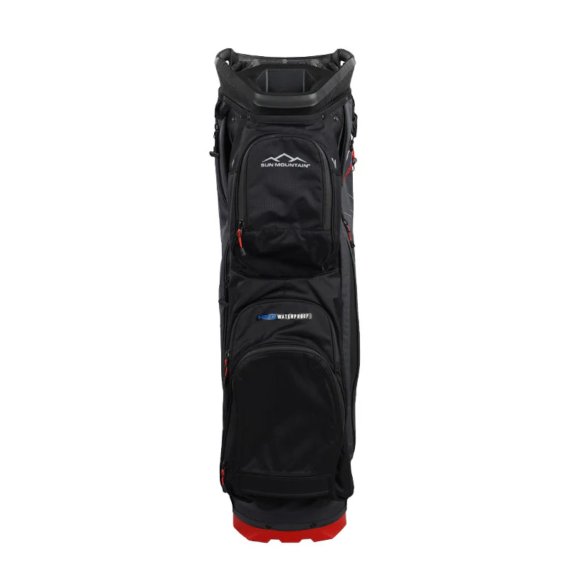SUN MOUNTAIN C100 H2NO Cart Bag (Black/Grey/Red) - Image 3