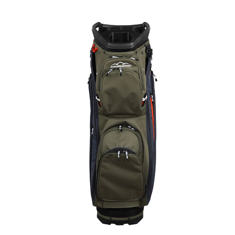 SUN MOUNTAIN 9" C100 14-Way Cart Bag (Black/Green/Red) - Image 3