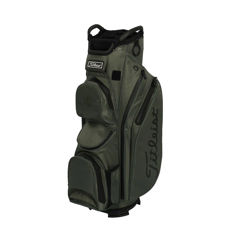 TITLEIST Cart 14 StaDry Cart Bag (Black/Black/Green)