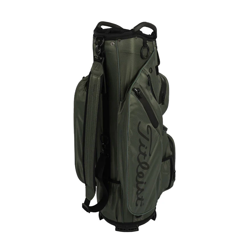 TITLEIST Cart 14 StaDry Cart Bag (Black/Black/Green) - Image 2