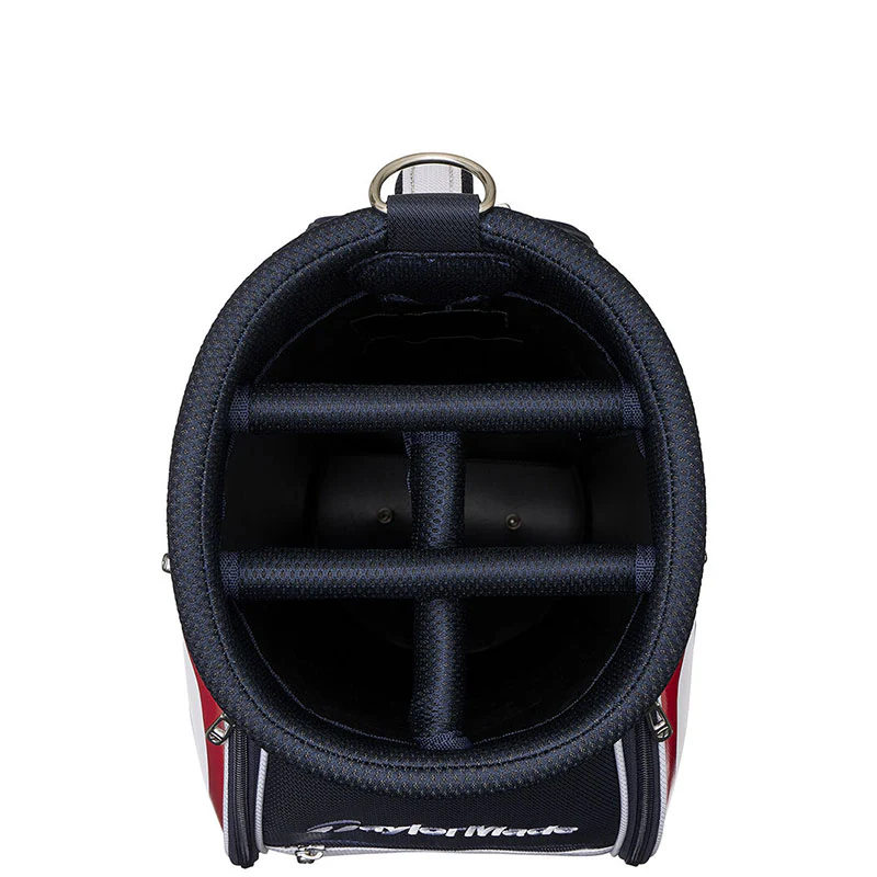 TAYLORMADE 9" True-Lite Cart Bag (White/Navy/Red) - Image 4