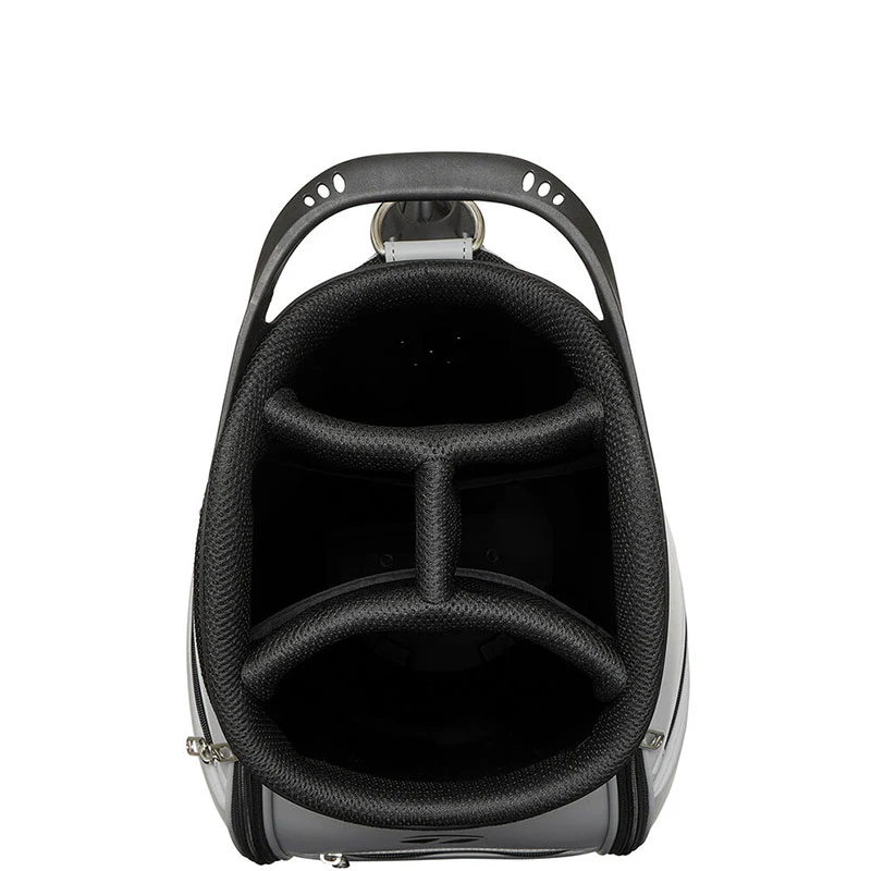 TAYLORMADE 9.5" Circle Logo Cart Bag (Black/Grey) - Image 4