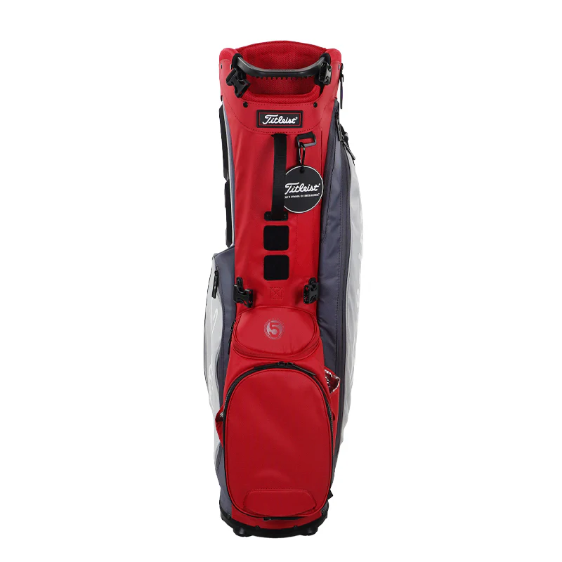 TITLEIST Players 5 Stand Bag (Red/Graphite/Grey) - Image 3