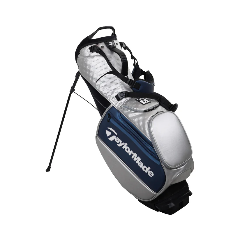 TAYLORMADE Tour (2024) Stand Bag (Silver/Navy) - Image 2