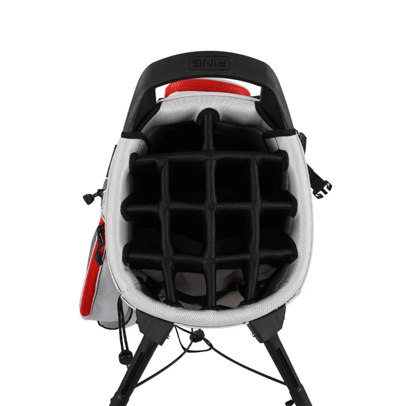 PING Hoofer 14 Stand Bag (Grey/Red) - Image 4