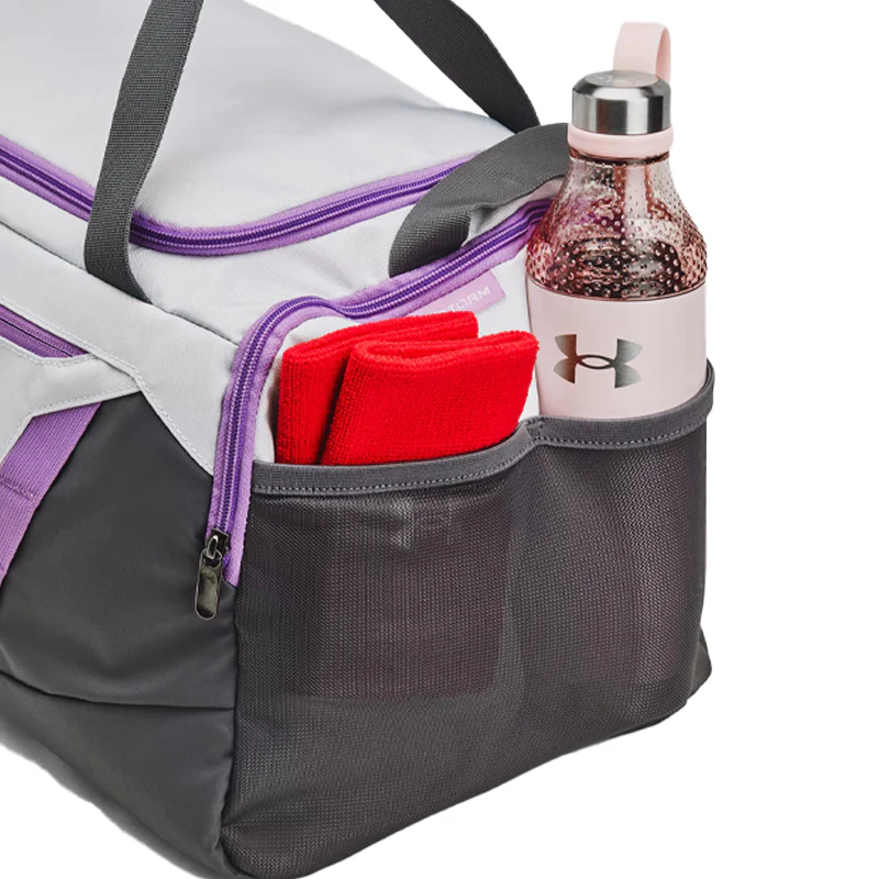 UNDER ARMOUR Undeniable 5.0 Medium Duffle Bag (Grey/Purple/Rock) - Image 3