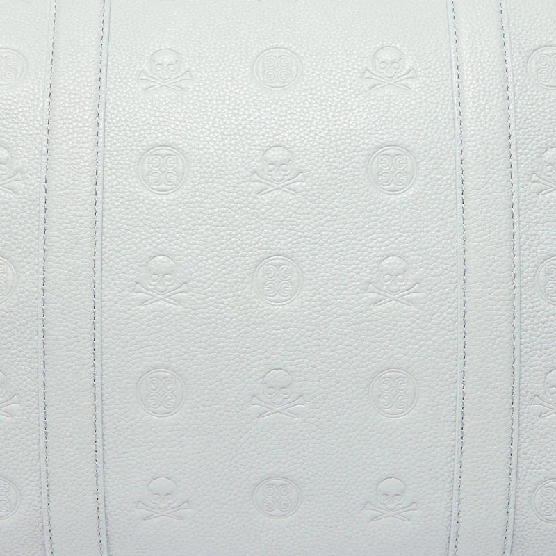 GFORE Embossed Skull & Tees Leather Weekender (Nimbus) - Image 4