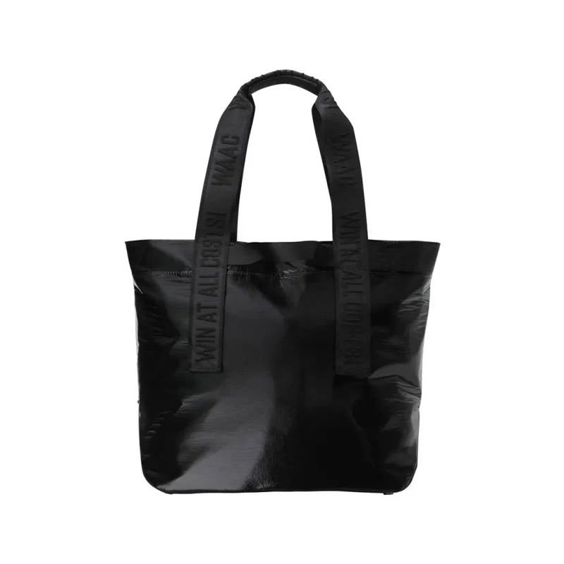 WAAC Glossy Tote Bag (Black) - Image 2