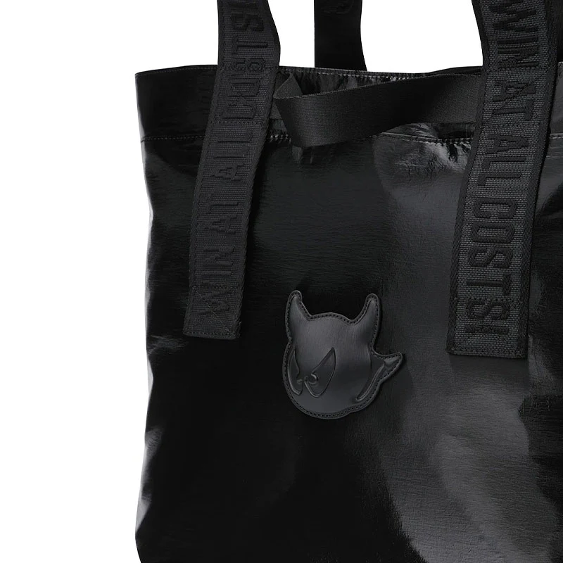 WAAC Glossy Tote Bag (Black) - Image 3