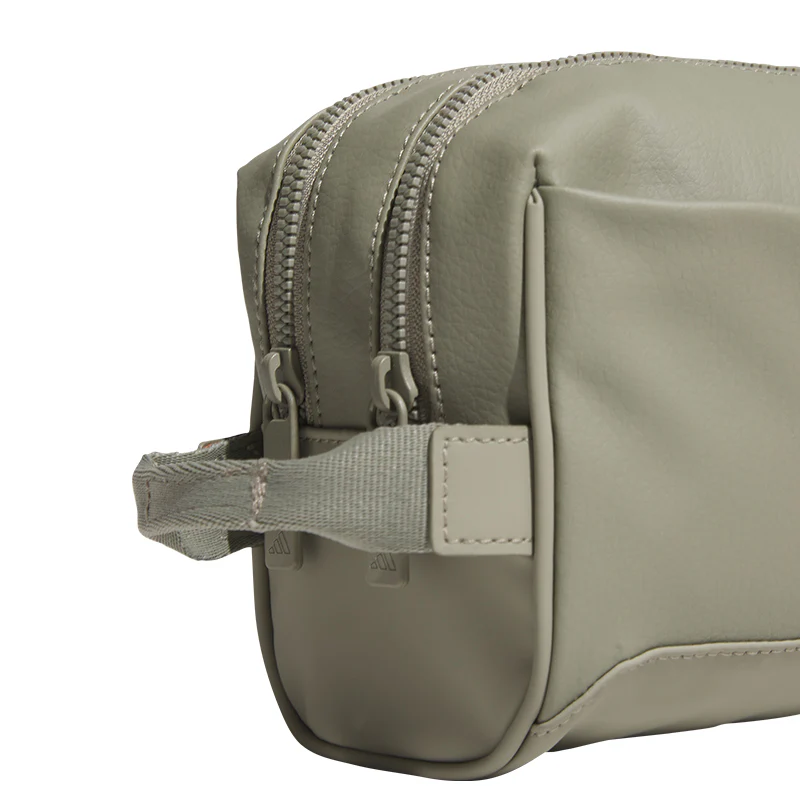 ADIDAS PU 2-Zip Pouch Bag (Silver) - Image 4