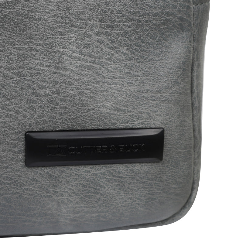 CUTTER & BUCK Double Zip PU Pouch (Grey) - Image 4