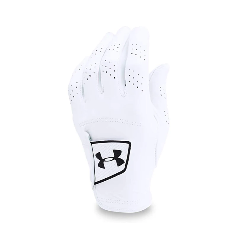 UNDER ARMOUR Spieth Tour Men's Leather Glove (White/Black)