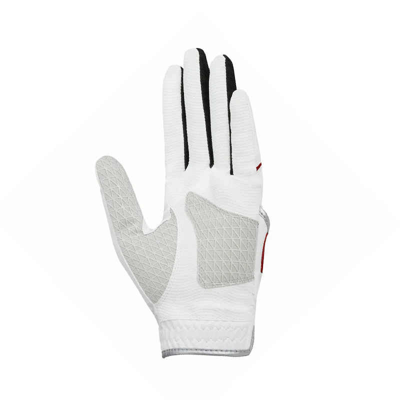 TAYLORMADE Intercross Lite Men's All Weather Glove (White/Red) - Image 2