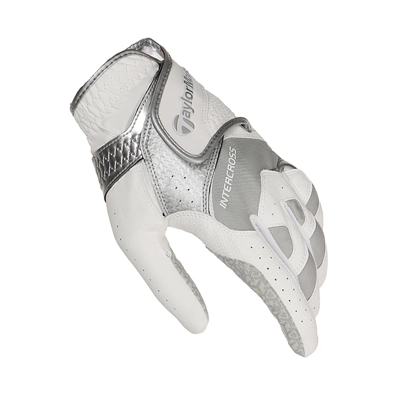 TAYLORMADE Intercross 6.0 All-Weather Men's Glove (White/Grey) - Image 3