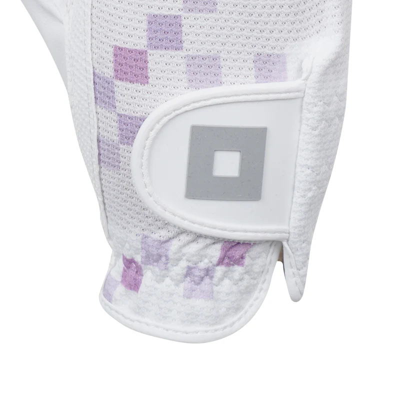 ONOFF Summer All Weather Women's Pair Gloves (White/Purple) - Image 4