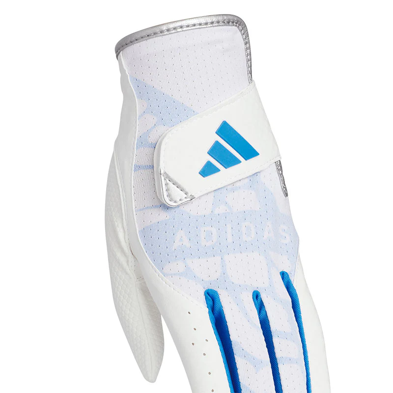 ADIDAS Cool Women's Pair All Weather Gloves (White/Blue) - Image 3
