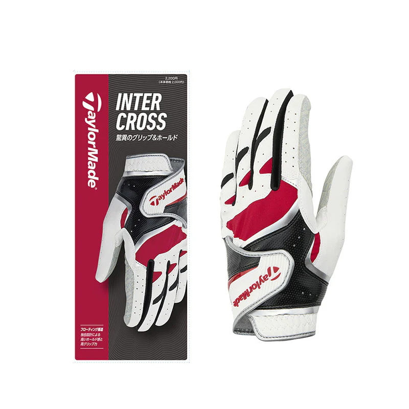 TAYLORMADE Intercross 7.0 Men's All-Weather Glove (White/Red) - Image 4