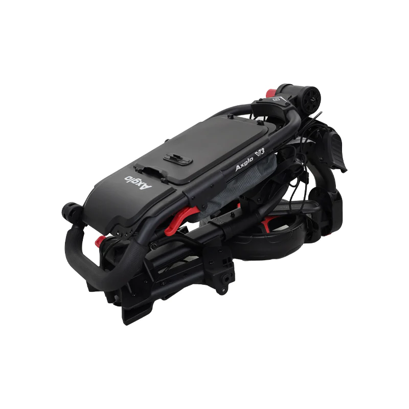 AXGLO Push Cart 3-Wheel Trolley (Black/Red) - Image 2