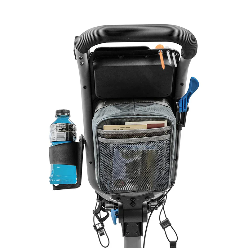 AXGLO Push Cart 3-Wheel Trolley (Grey/Blue) - Image 3
