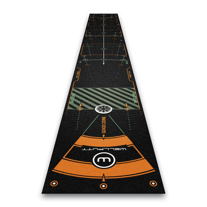 WELLPUTT Putting Mat Black - 400cm x 50cm