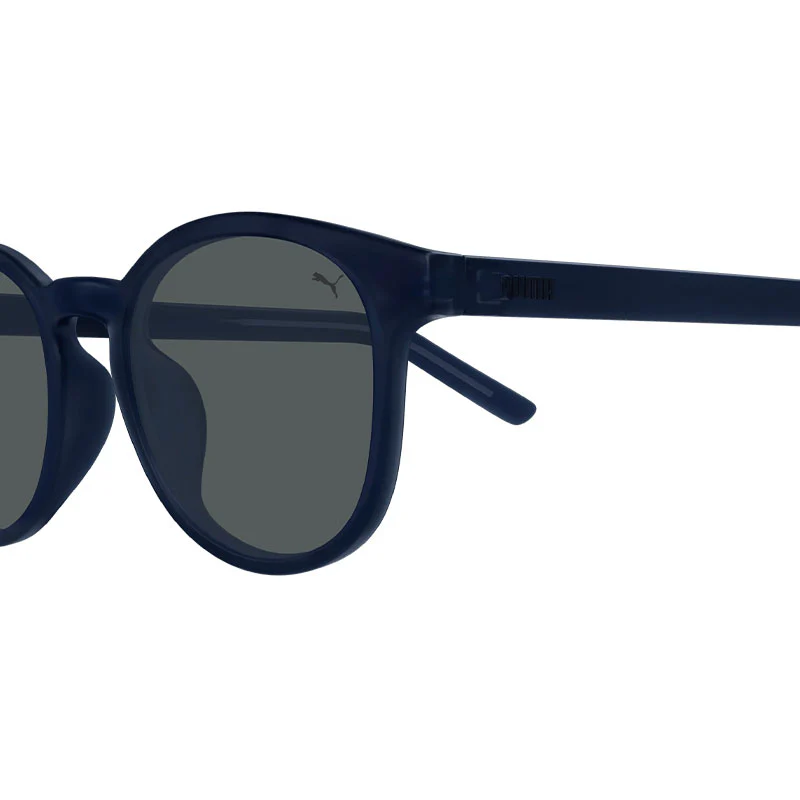 PUMA PU0500SA Matte Dark Blue/Grey Sunglasses - Image 4