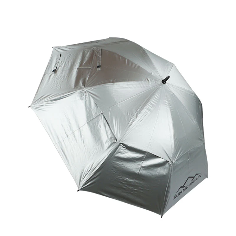 SUN MOUNTAIN 68" Double Canopy Umbrella (Silver) - Image 3