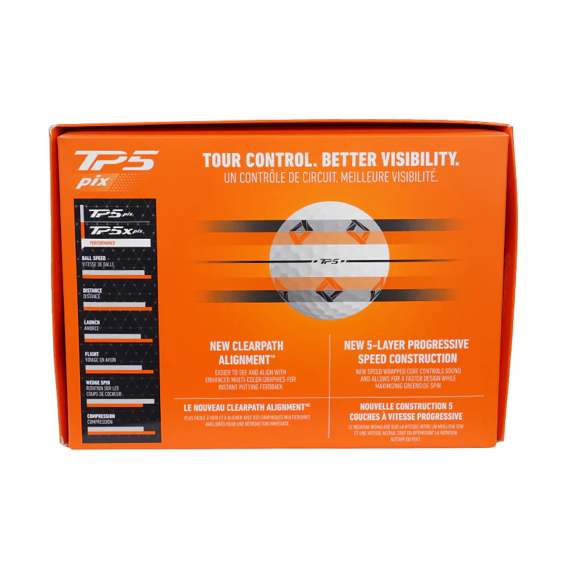 TAYLORMADE TP5 Pix 3.0 (2024) Golf Ball - Image 4