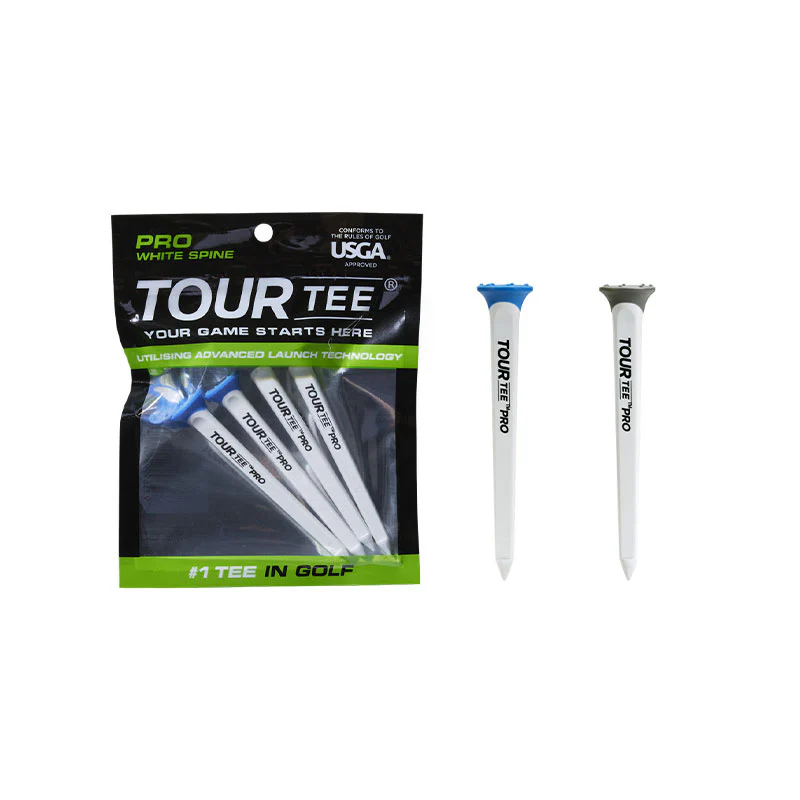 TOUR TEE Pro White Spine Tee 80mm - 4 Pieces - Image 4