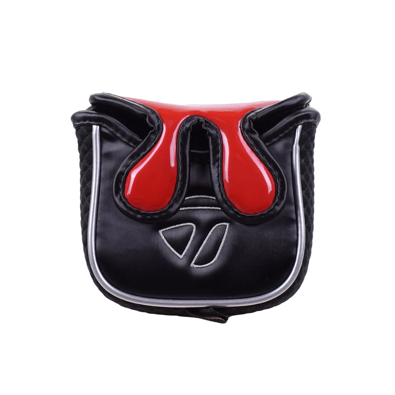 TAYLORMADE Auth-Tech Mallet Putter Headcover (Red/Black) - Image 2