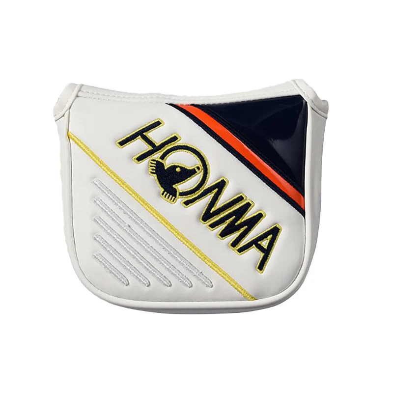 HONMA Pro Mullet Putter Headcover (White/Orange)