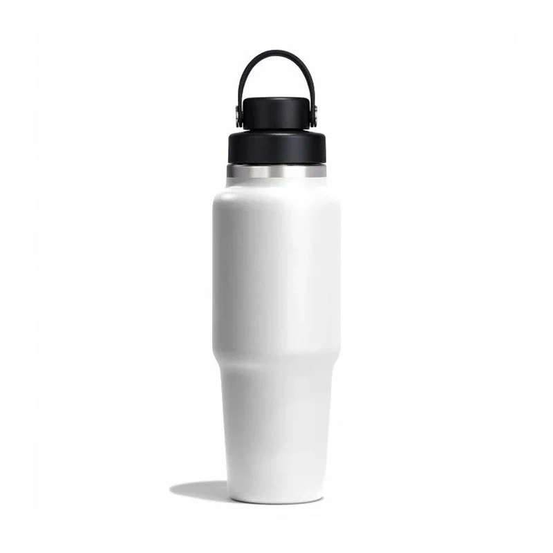 HYDRO FLASK Wide Mouth Travel Bottle With Flex Chug Cap 32oz (White) - Image 2