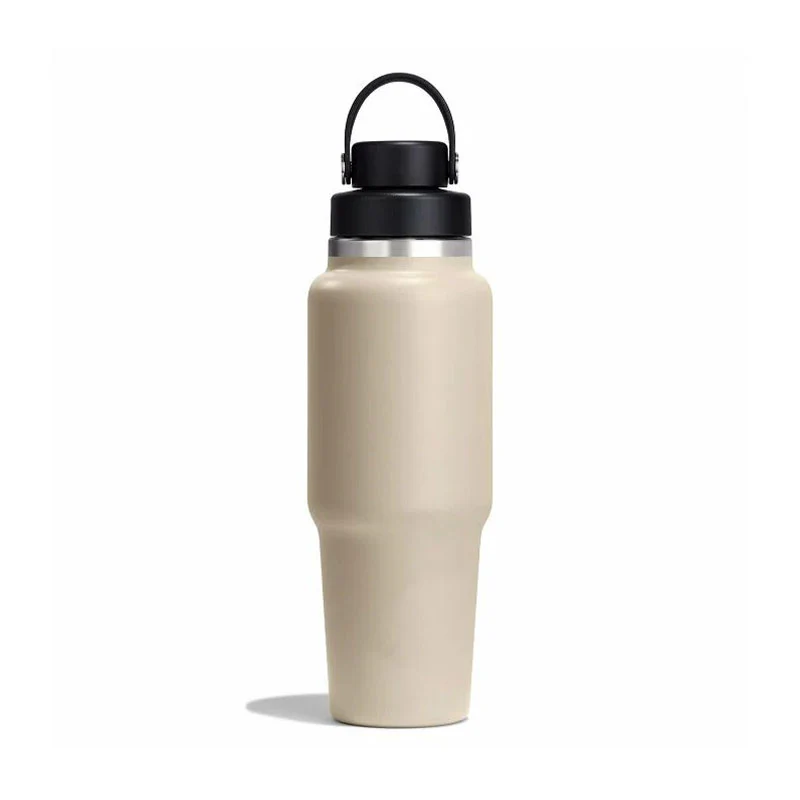 HYDRO FLASK Wide Mouth Travel Bottle With Flex Chug Cap 32oz (Oat) - Image 2